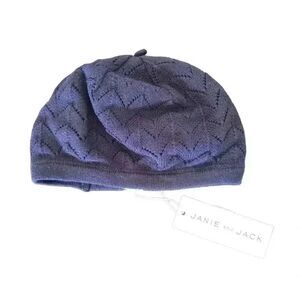 𝅺Janie and Jack Unisex Navy Soft Knit Beanie Hat NEW NWT